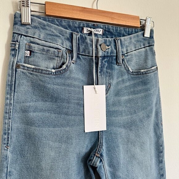 Dear John Denim Olivia Super High Rise Skinny Jeans Metropolitan Size 25 Raw Hem - Picture 4 of 10